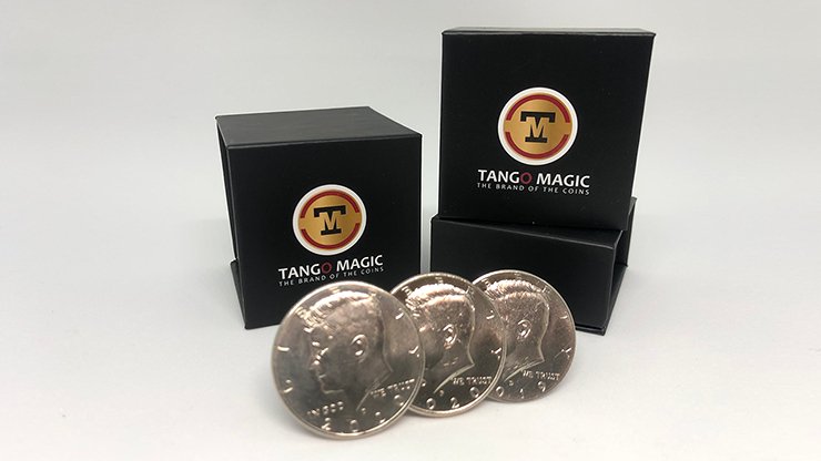 Triple TUC Half Dollar (D0183) Gimmicks and Online Instructions by Tango - Trick - Piper Magic