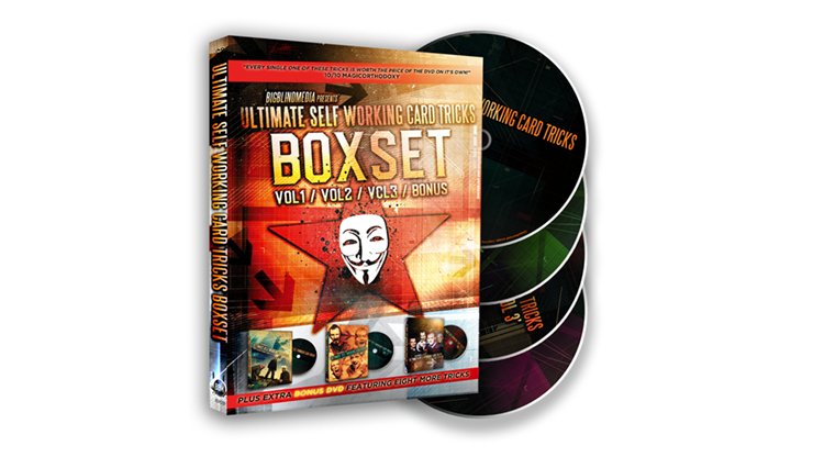 Ultimate Self Working Card Tricks Triple Volume Box Set by Big Blind Media - DVD - Piper Magic