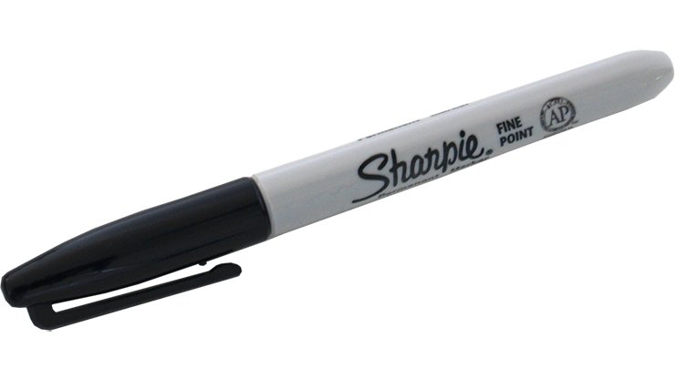 (Ungimmicked) Fine-Tip Sharpie (Black) box of 12 by Murphy's Magic Supplies - Trick - Piper Magic
