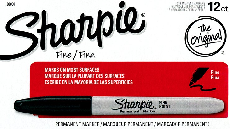 (Ungimmicked) Fine-Tip Sharpie (Black) box of 12 by Murphy's Magic Supplies - Trick - Piper Magic