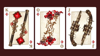 Victorian Steampunk (Silver) Playing Cards - Piper Magic