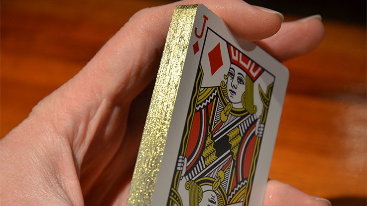 Vintage Label Playing Cards (Gold Gilded Black Edition) by Craig Maidment - Piper Magic