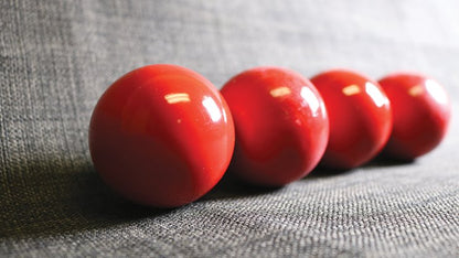 Wooden Billiard Balls (2" Red) by Classic Collections - Trick - Piper Magic